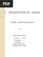 Desertation On Thesis: Topic: Green Building