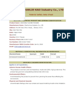 CHARLIE-KAO Industry Co., LTD: Material Safety Data Sheet