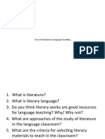 Use of Literature in Language Teaching Chapter 1 1 a1KX