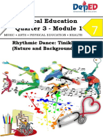 Physical Education Quarter 3 - Module 1: Rhythmic Dance: Tinikling (Nature and Background)