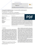 X-Ray Peak Broadening Studies of Nanocrystalline Hydroxyapatite by Williamson-Hall Analysis