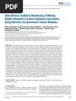 Data-Driven Condition Monitoring of Mining Mobile Machinery in Non-Stationary Operations Using Wireless Accelerometer Sensor Modules