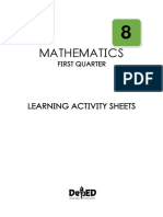 Grade 8 Mathematics-ACTIVITY SHEETS