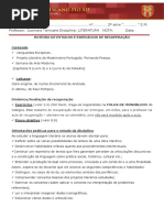 Roteiro de Estudos e Exercícios de Recuperação Literatura 2 Série Profa. Jucimara