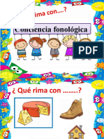 Conciencia Fonológica Que Rima