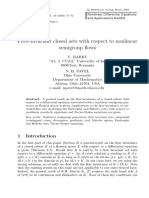 Flow-Invariant Closed Sets With Respect To Nonlinear Semigroup Flows - V. BARBU