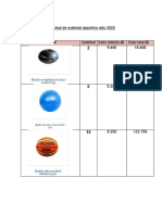 Solicitud de Materiales Depto. de Educación Física y Salud