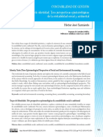 Rasgos de Identidad. Tres Perspectivas Epistemológicas de La Contabilidad Social y Ambiental