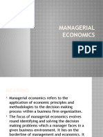 Managerial Economics