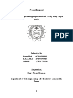 Project Proposal Enhancing The Engineering Properties of Soft Clay by Using Carpet Wastes