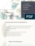 Analisis Penerapan Materi Modul 3.1