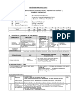 Sesion de Aprendizaje 2019 2° D.P.C.C.