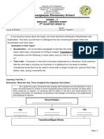 Guitnangbayan Elementary School: Grade - V English - Answer Sheet 3 Quarter (Week 2)