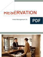 Class 12 Hotel Management Reservation