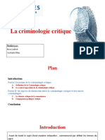 La Criminologie Critique