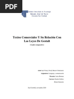 Cuadro Comparativo, Textos Comerciales y Su Relación Con Las Leyes de Gestalt