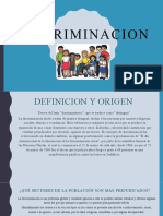 El Adolescente y Sus Problemas en La Sociedad. - DISCRIMINACION