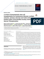 Hematology, Transfusion and Cell Therapy: Review Article