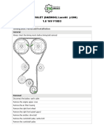 CHEVROLET (DAEWOO) Lacetti (J200) 1.8 16V F18D3: Timing Belt: Removal/installation