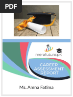 Mera Future Sample Career Report