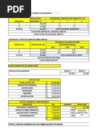 CIF - Clasificación Costos y Costo Estandar Estudiantes