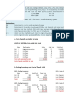 W5. Ex2 - Inventories. Periodic - FIFO, LIFO, and Average-Cost With Analysis