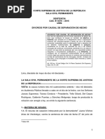 Casuistica - Divorcio Por Causal - Cas. #443-2014 Lima