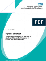 NICE - Guidelines For Managing Bipolar Disorder