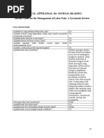 CRITICAL APPRAISAL For JOURNAL READING