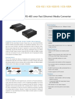 RS-232 / RS-422 / RS-485 Over Fast Ethernet Media Converter: ICS-102 / ICS-102S15 / ICS-105A