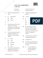 Answer Key: Comprehension (Pp. 110-111)