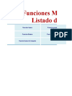 Funciones Matemáticas