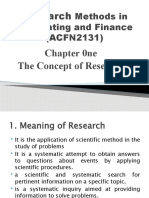 Research: Methods in Accounting and Finance (ACFN2131)