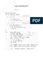 Mech2610 Lab Assignment