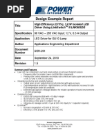 Design Example Report: Title Specification Application Author Document Number Date Revision