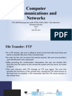 Computer Communications and Networks: FTP, SMTP (Comparison With HTTP), POP3, DNS-The Internet's Directory Service