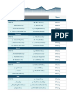 Social Media Planning Calendar