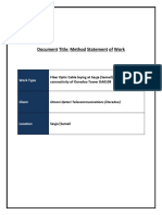 2973 - Method Statement For Cable Laying