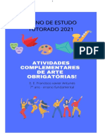 Planos Tutorados - ARTE - 7 ANO