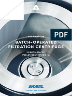 Batch-Operated Filtration Centrifuge: Separation