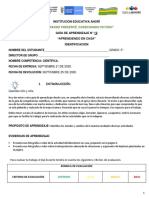 Guía de Aprendizaje 12 Competencia Cientifica 5°