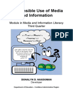 Media and Information Literacy q3 Mod3 Responsibleuseofmedia v1