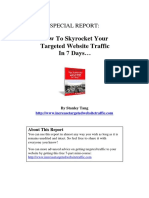 How To Skyrocket Your Targeted Website Traffic