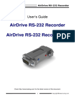 Airdrive Rs-232 Recorder Airdrive Rs-232 Recorder TS: User'S Guide