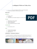 Dieta Fácil para Adelgazar 5 Kilos en 3 Días