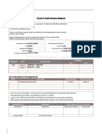 Travel or Cash Advance Request: Accomodation Arrangement