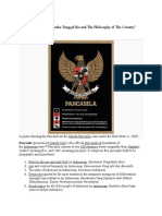 "Article About Bhineka Tunggal Ika and The Philosophy of The Country" Pancasila (Politics)