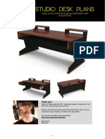 Studio Desk Plans: Home Studio Desk With 88 Key Keyboard Tray AUGUST 2019