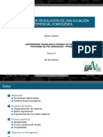 Un Método de Resolución de Una Ecuación Diferencial Homogénea