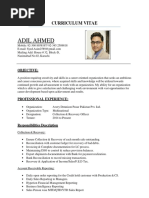 Adil Ahmed: Curriculum Vitae